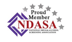 A logo for the national drug and alcohol screening association.